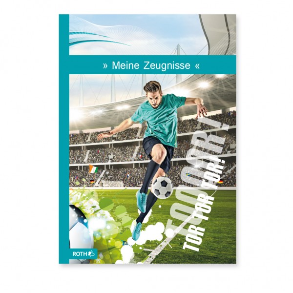 Roth Edition Zeugnismappe Design Effekt "Fußballstar" 10Hüllen