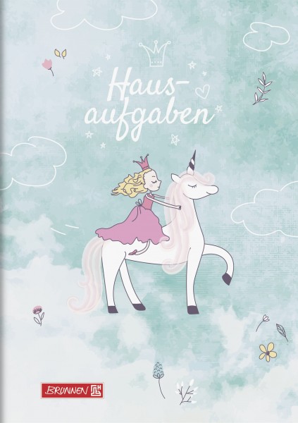 Baier & Schneider Hausaufgabenheft A5 pfiffig 48Blatt Unicorn Princess