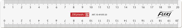 Baier & Schneider Brunnen Flexilineal 20 cm glasklar