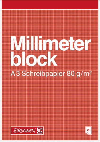 Baier & Schneider Millimeterblock A3 20Blatt
