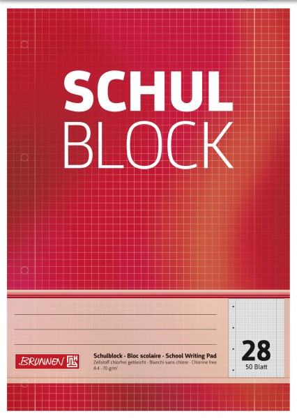 Baier & Schneider Schulblock A4 Lin.28 50Blatt