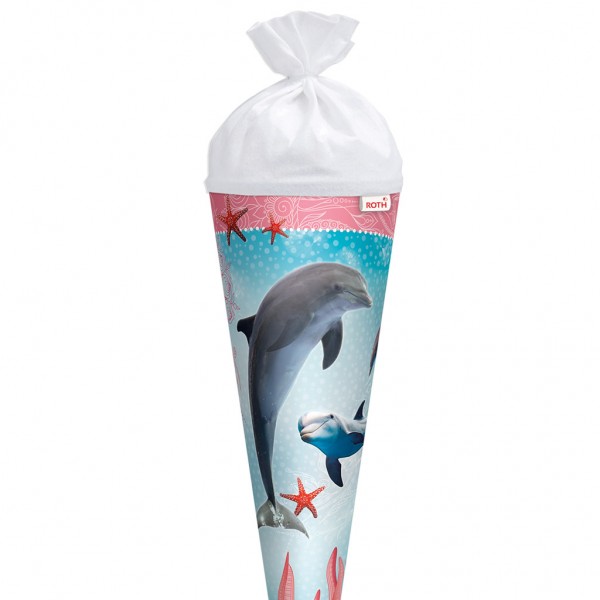 Roth Schultüte "Delfin mit Seesternen" 70cm