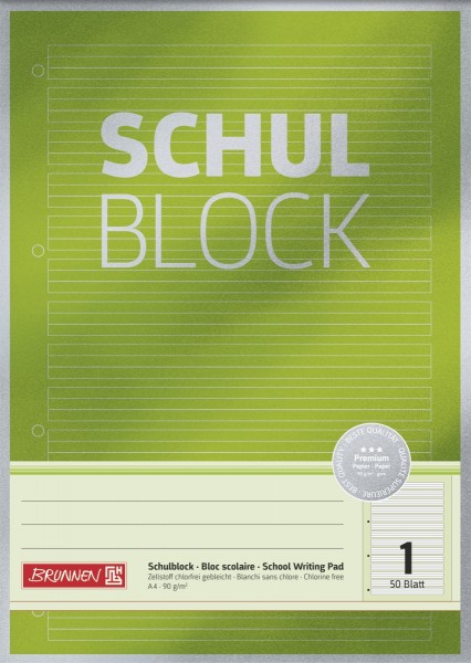 Baier & Schneider Schulblock A4 Lin.1 Premium