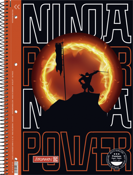 Collegeblock A4 Lin.27  Ninja Power