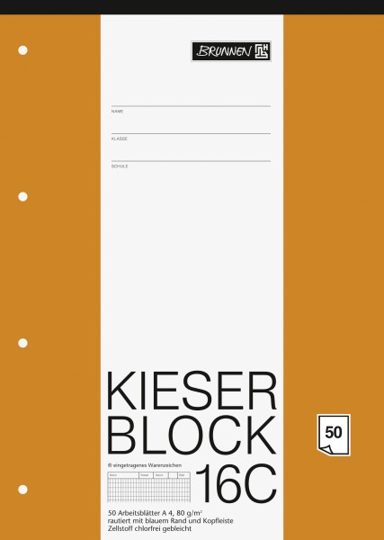 Baier & Schneider KIESER-Block A4 Lin.23 rautiert