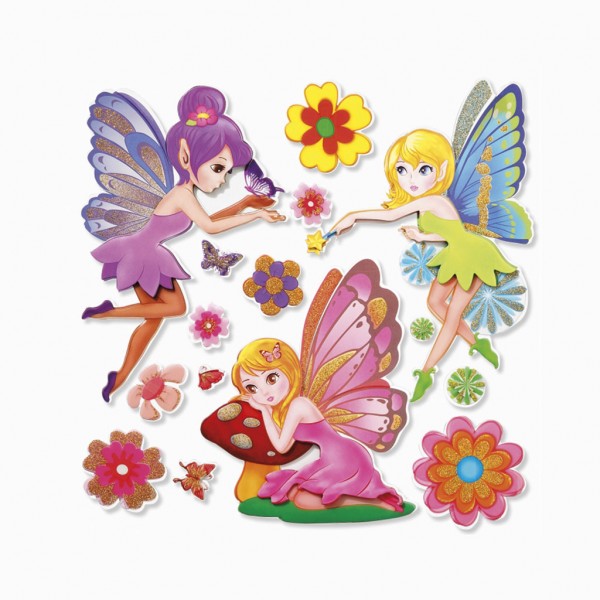Roth 3D-Sticker XXL "Fairy" 30x30cm 15er
