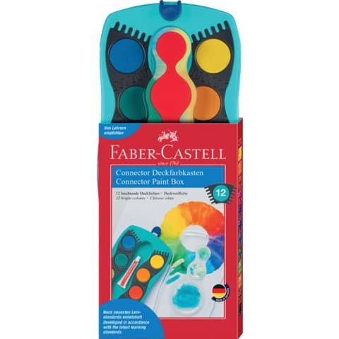 Faber-Castell Farbkasten Connector 12 Farben  türkis