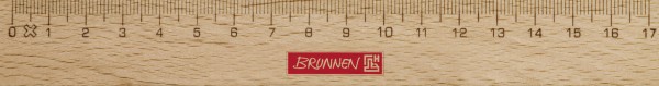 Baier & Schneider Brunnen Holzlineal 17 cm