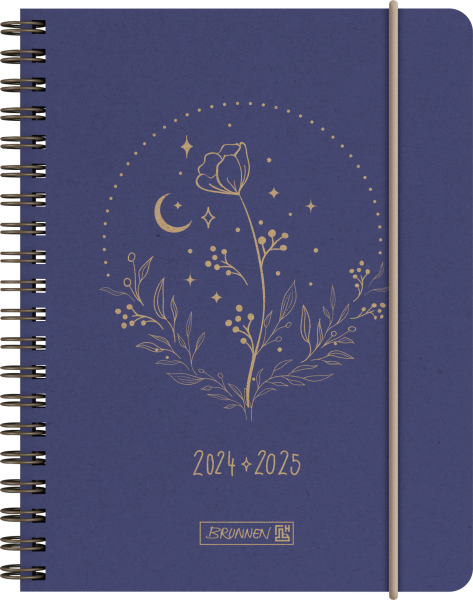 Baier & Schneider Schülerkalender "Moon Flower" 2024/25