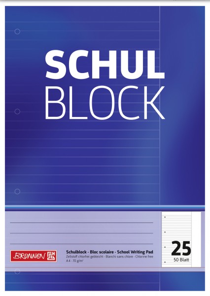 Baier & Schneider Schulblock A4 Lin.25 50Blatt