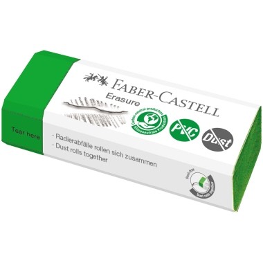 Faber-Castell Radierer PVC /DUST-FREE green
