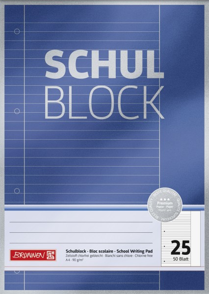 Baier & Schneider Schulblock A4 Lin.25 Premium