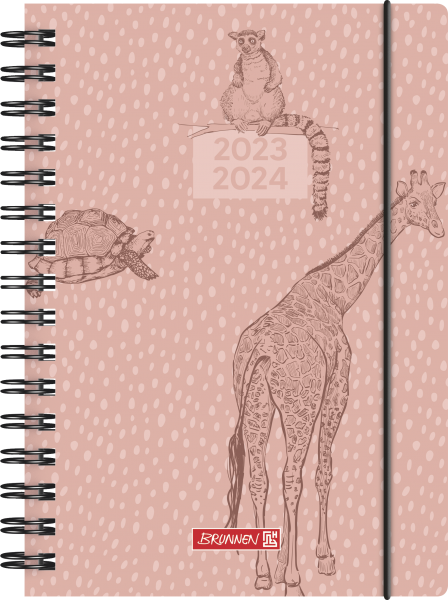 Schülerkalender 2023/24 A5 1Seite=1Tag PP, Wild Animal