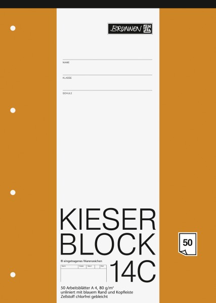 Baier & Schneider KIESER-Block A4 Lin.20 blanko