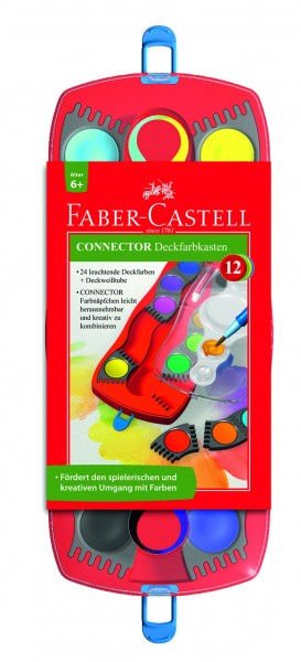 A.W. Faber-Castell Farbkasten Connector 12 Farben 6+