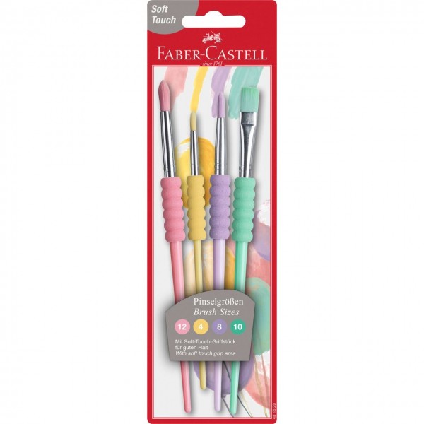 A.W. Faber-Castell Haarpinsel-Set Soft-Touch Synthetic