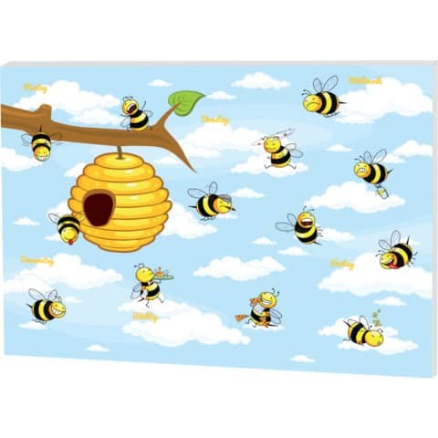 Schreibunterlagenblock 60x42cm "Bienen" 30Blatt